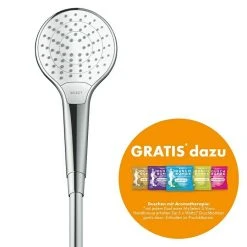 BAUHAUS Hansgrohe Handbrause My Select S Vario Anzahl Funktionen: 3, Durchmesser: 11 Cm, Weiß/Chrom