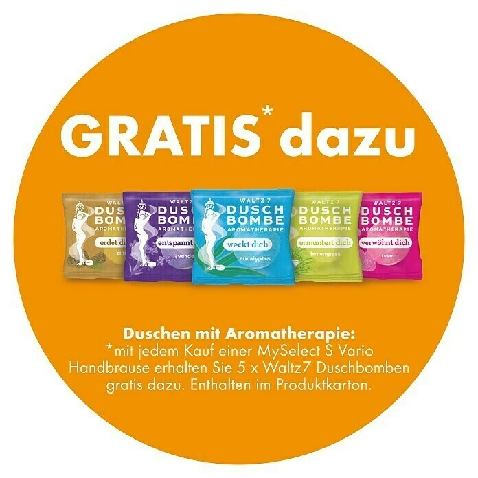 BAUHAUS Hansgrohe Handbrause My Select S Vario Anzahl Funktionen: 3, Durchmesser: 11 Cm, Weiß/Chrom – Bild 3