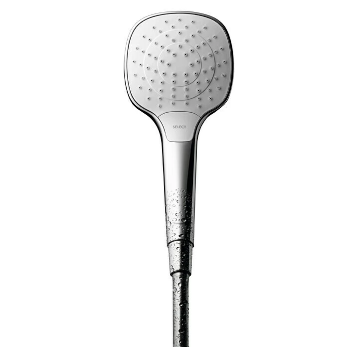 BAUHAUS Hansgrohe Handbrause My Select E Vario Anzahl Funktionen: 3, 9 L/min Bei 3 Bar, Weiß/Chrom