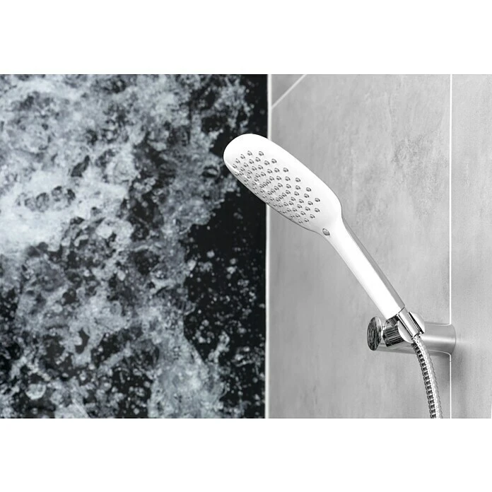 BAUHAUS Mixomat Brause-Set Gulfoss Chrom/Weiß – Bild 2