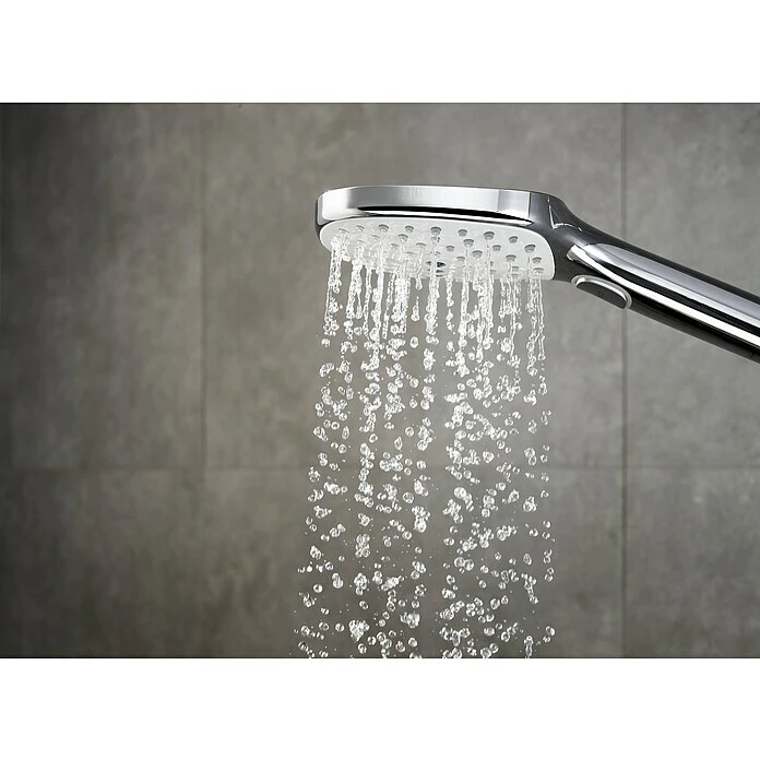 BAUHAUS Hansgrohe Handbrause Raindance Select E Anzahl Funktionen: 3, Durchmesser: 12 Cm, Chrom – Bild 3