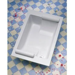 BAUHAUS Ottofond Badewanne Ontario 195 X 135 Cm, Sanitäracryl, Weiß