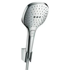 BAUHAUS Hansgrohe Brause-Set Raindance Select E 120 Anzahl Strahlarten: 3, Durchmesser Handbrause: 12 Cm, Chrom, Länge Brauseschlauch: 125 Cm