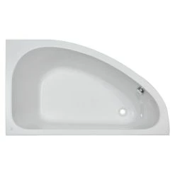 BAUHAUS Camargue Eckbadewanne Houston L X B: 160 X 95 Cm, Linksseitig, Sanitäracryl, Weiß