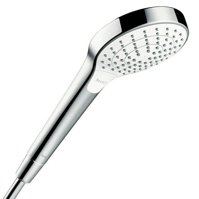 BAUHAUS Hansgrohe Handbrause Croma Select S Vario Anzahl Funktionen: 3, Durchmesser: 11 Cm, Weiß/Chrom