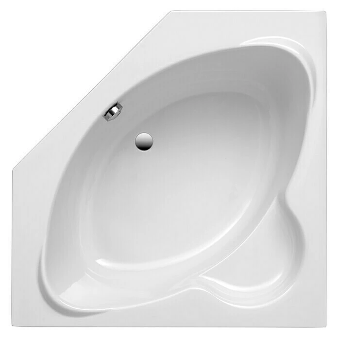 BAUHAUS Ottofond Eckbadewanne Agadir 125 X 125 Cm, Sanitäracryl, Weiß – Bild 2