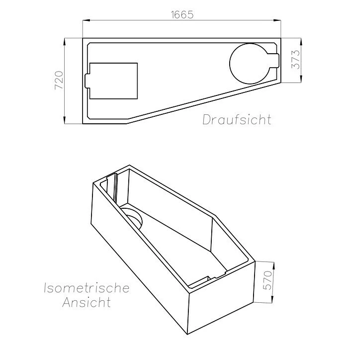 BAUHAUS Ottofond Badewannenträger Durban B Passend Für: Badewanne Durban B 170 X 75 Cm – Bild 2