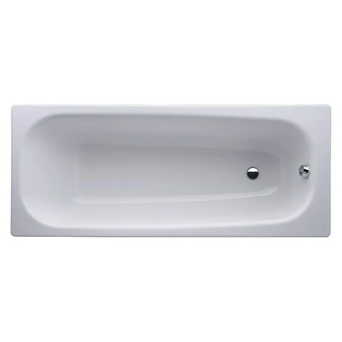 BAUHAUS Sanicomfort Stahl-Badewanne 160 X 70 Cm, Stahl-Email, Weiß