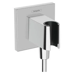 BAUHAUS Hansgrohe Wandanschlussbogen Fixfit E ½″, Chrom, Eckig