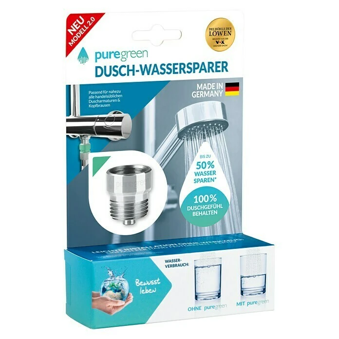 BAUHAUS Puregreen Wassersparverschraubung Geeignet Für: Brausearmaturen, Chrom – Bild 3
