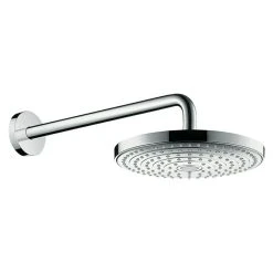 BAUHAUS Hansgrohe Kopfbrausen-Set Raindance Select S 240 Durchmesser: 24 Cm, 17 L/min Bei 3 Bar, Wandmontage, Chrom