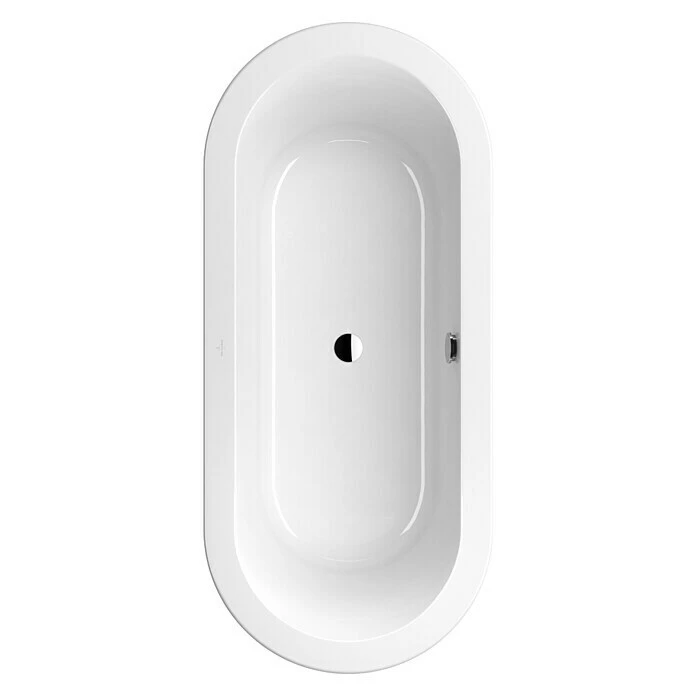 BAUHAUS Villeroy & Boch Loop+Friends Badewanne 180 X 80 Cm, Oval, Ovale Innenform, Sanitäracryl, Weiß