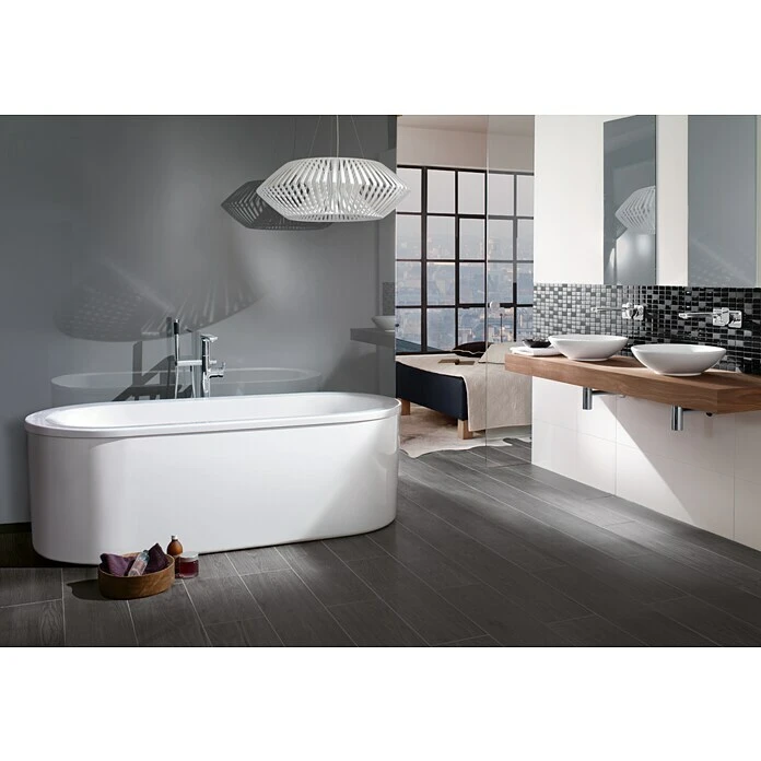 BAUHAUS Villeroy & Boch Loop+Friends Badewanne 180 X 80 Cm, Oval, Ovale Innenform, Sanitäracryl, Weiß – Bild 2