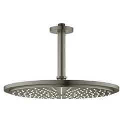 BAUHAUS Grohe Rainshower Cosmopolitan 310 Kopfbrausen-Set Durchmesser: 31 Cm, 9,5 L/min Bei 3 Bar, Deckenmontage, Hard Graphite Gebürstet