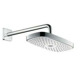 BAUHAUS Hansgrohe Kopfbrausen-Set Raindance Select E 300 16 X 30 Cm, 15 L/min Bei 3 Bar, Wandmontage, Weiß/Chrom
