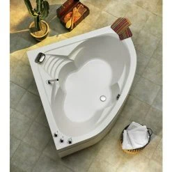 BAUHAUS Ottofond Eckbadewanne Sydney 140 X 140 Cm, Sanitäracryl, Weiß