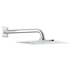 BAUHAUS Grohe Rainshower F-Series 10 Kopfbrausen-Set 25,4 X 25,4 Cm, 9,5 L/min Bei 3 Bar, Wandmontage, Chrom