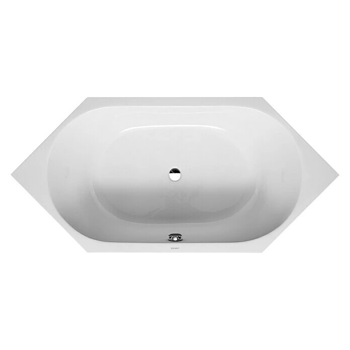 BAUHAUS Duravit D-Code Badewanne 190 X 90 Cm, Sechseck, Sanitäracryl, Weiß