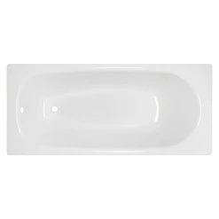 BAUHAUS Sanicomfort Stahl-Badewanne 170 X 75 Cm, Stahl-Email, Weiß