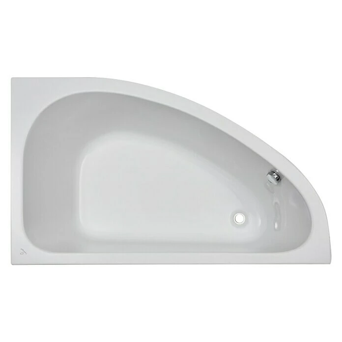BAUHAUS Camargue Eckbadewanne Houston L X B: 160 X 95 Cm, Rechtsseitig, Sanitäracryl, Weiß