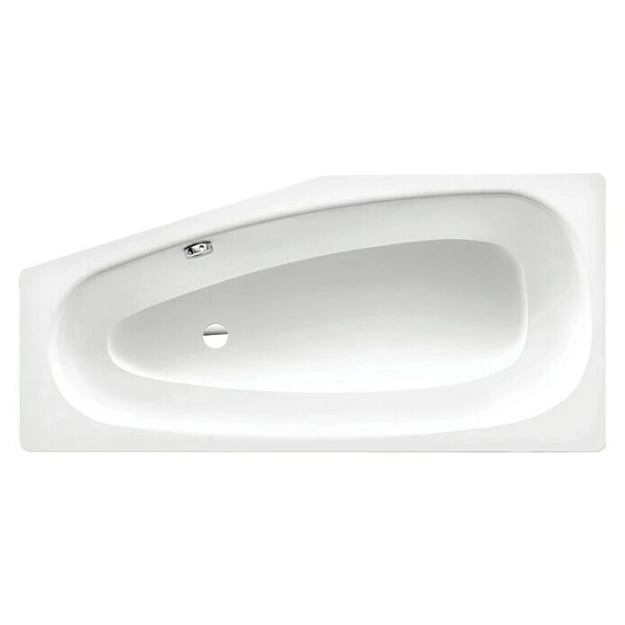 BAUHAUS Kaldewei Badewanne Mini 834 Rechtsseitig, 157 X 70 Cm, Stahl-Email, Alpinweiß