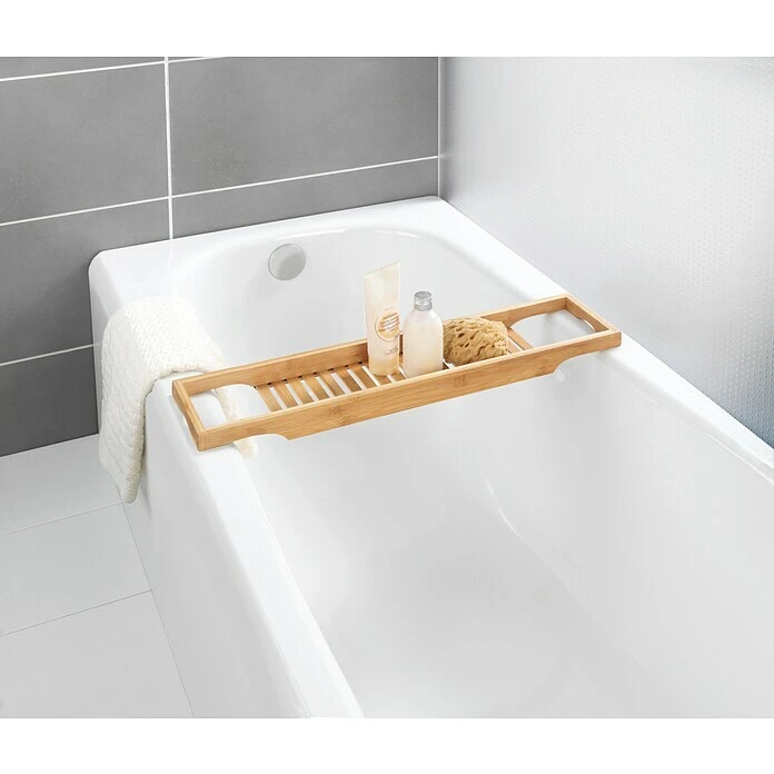 BAUHAUS Wenko Bambusa Ablage L X B X H: 16 X 70 X 4,5 Cm, Bambus, Bambus – Bild 2