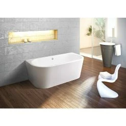 BAUHAUS Ottofond Badewanne Siesta 165 X 75 Cm, Sanitäracryl, Weiß