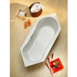 BAUHAUS Ottofond Badewanne Rochelle 190 X 80 Cm, Sanitäracryl, Weiß