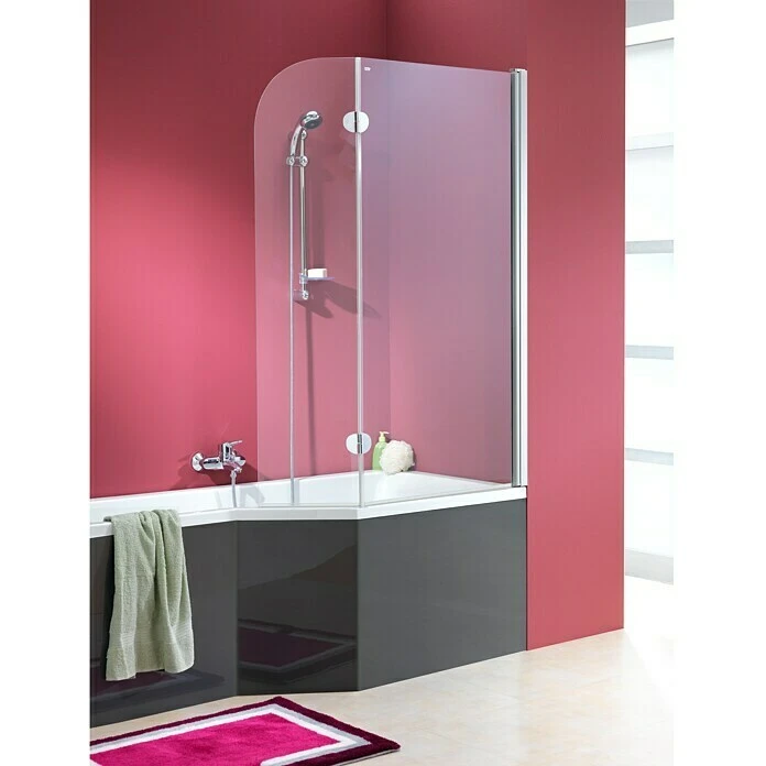 BAUHAUS Ottofond Badewanne Flint A Rechtsseitig, 170 X 80/55 X 45 Cm, Sanitäracryl, Weiß