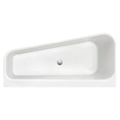 BAUHAUS Ottofond Badewanne Debby 155 X 75 Cm, Rechtsseitig, Mit Ab- & Überlaufgarnitur, Sanitäracryl, Weiß