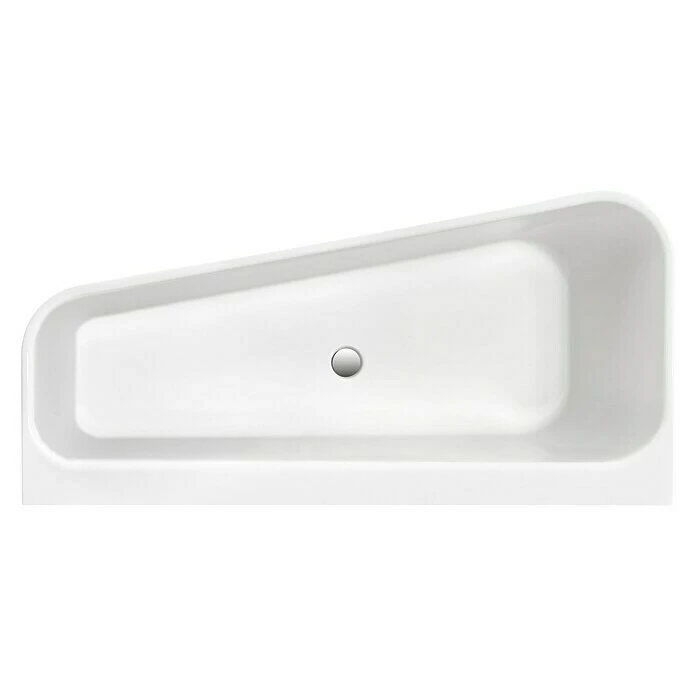 BAUHAUS Ottofond Badewanne Debby 155 X 75 Cm, Rechtsseitig, Mit Ab- & Überlaufgarnitur, Sanitäracryl, Weiß