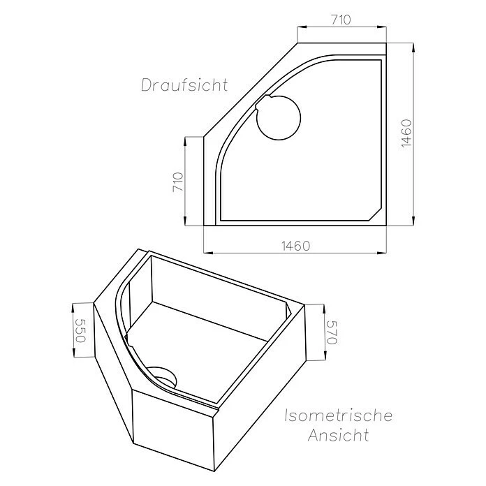 BAUHAUS Ottofond Badewannenträger Sydney Passend Für: Ottofond Eckbadewanne Sydney 140 X 140 Cm – Bild 2