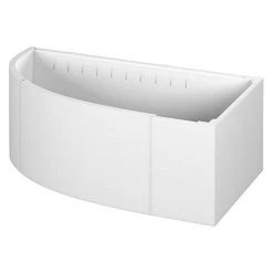 BAUHAUS Camargue Badewannenträger Houston 157 X 92 Cm, Rechts, Expandiertes Polystyrol, Weiß