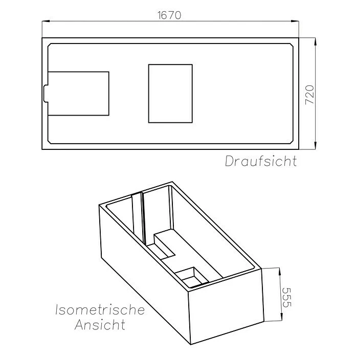 BAUHAUS Ottofond Badewannenträger Colombo Passend Für: Badewanne Colombo 170 X 75 Cm – Bild 2