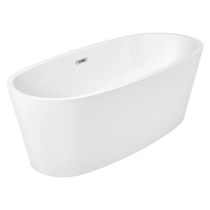 BAUHAUS Camargue Freistehende Badewanne Tao 174,5 X 78 Cm, Sanitäracryl, Weiß