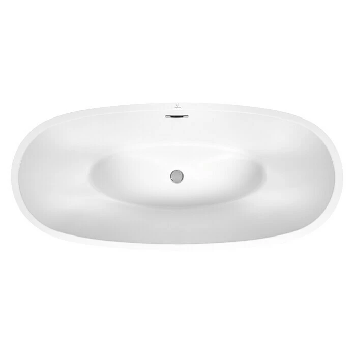 BAUHAUS Camargue Freistehende Badewanne Tao 174,5 X 78 Cm, Sanitäracryl, Weiß – Bild 2