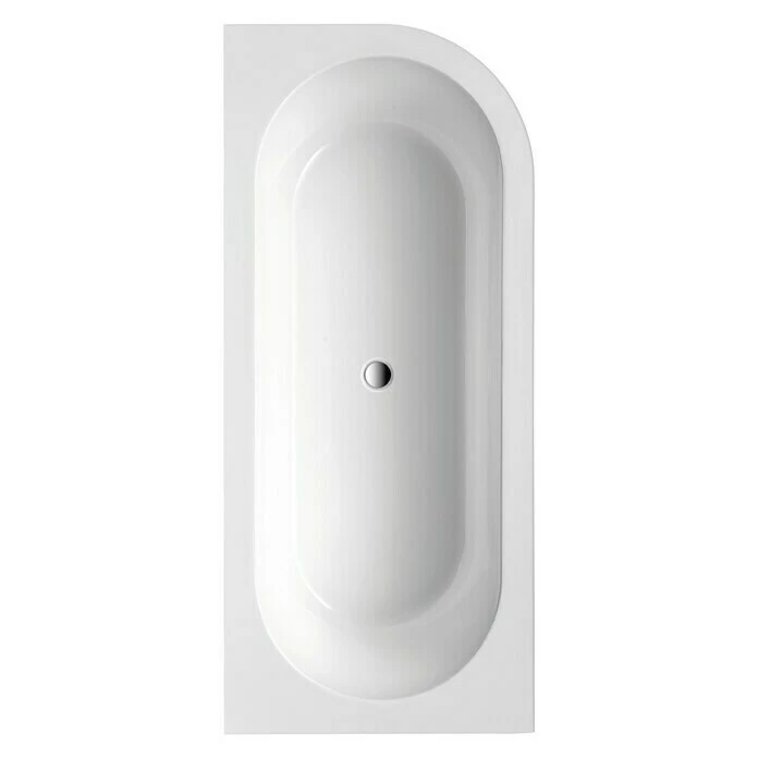 BAUHAUS Ottofond Badewanne Siesta Corner Rechtsseitig, 178 X 78 Cm, Sanitäracryl, Weiß – Bild 2