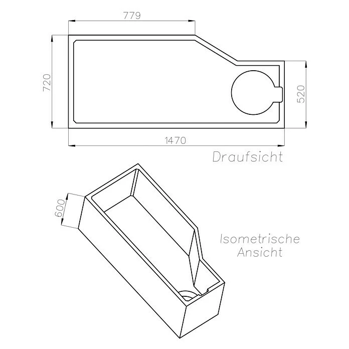 BAUHAUS Ottofond Badewannenträger Flint A Passend Für: Badewanne Flint A 150 X 75 Cm – Bild 2