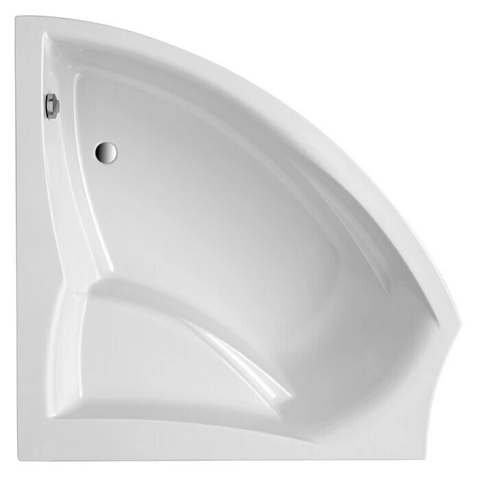 BAUHAUS Ottofond Eckbadewanne Santorin Linksseitig, 150 X 150 Cm, Sanitäracryl, Weiß – Bild 2