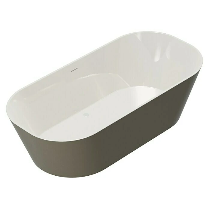 BAUHAUS Camargue Freistehende Badewanne Torino L X B: 170 X 80 Cm, 268 L, Sanitäracryl, Beige/Weiß – Bild 5