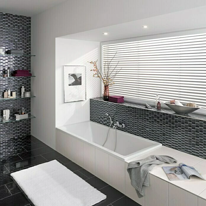 BAUHAUS Camargue Badewanne St. Martin L X B: 180 X 80 Cm, Sanitäracryl – Bild 2