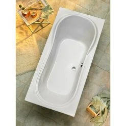 BAUHAUS Ottofond Badewanne Savona 190 X 90 Cm, Sanitäracryl, Weiß