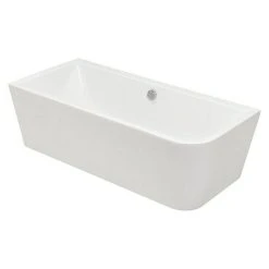 BAUHAUS Camargue Freistehende Badewanne Buena Vista 180 X 80 Cm, Linksseitig, Sanitäracryl, Weiß