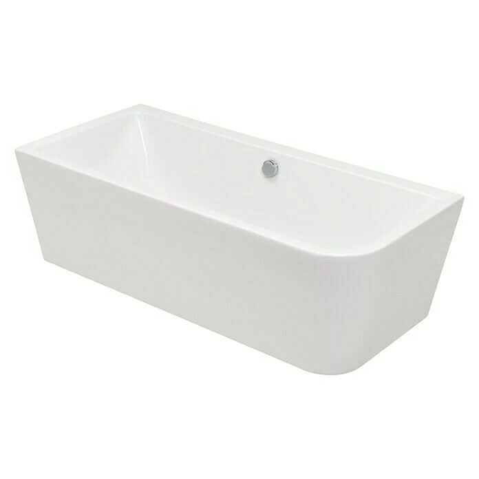 BAUHAUS Camargue Freistehende Badewanne Buena Vista 180 X 80 Cm, Linksseitig, Sanitäracryl, Weiß