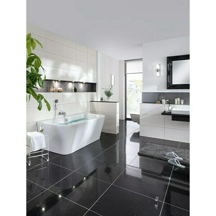 BAUHAUS Camargue Freistehende Badewanne Buena Vista 180 X 80 Cm, Linksseitig, Sanitäracryl, Weiß – Bild 2