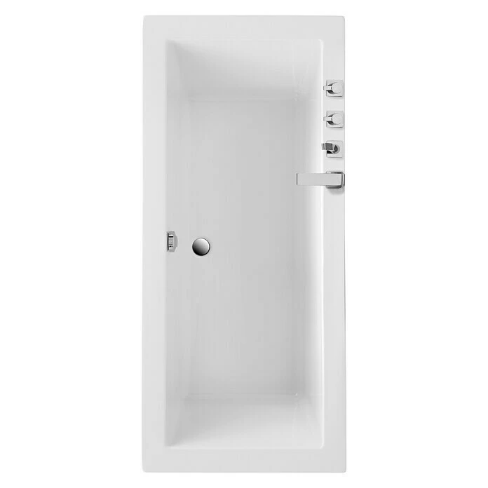 BAUHAUS Ottofond Badewanne Atlas 180 X 80 Cm, Sanitäracryl, Weiß – Bild 3