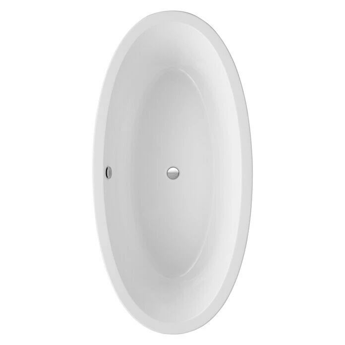 BAUHAUS Ottofond Freistehende Badewanne Jade 190 X 94 Cm, Sanitäracryl, Weiß – Bild 2
