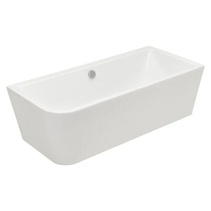 BAUHAUS Camargue Freistehende Badewanne Buena Vista 180 X 80 Cm, Rechtsseitig, Sanitäracryl, Weiß