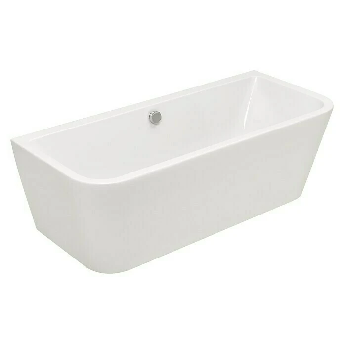 BAUHAUS Camargue Freistehende Badewanne Buena Vista 180 X 80 Cm, Mittig, Sanitäracryl, Weiß
