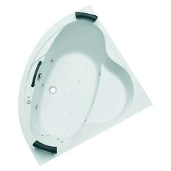 BAUHAUS Ottofond Whirlpool Bengasi 140 X 140 Cm, Sanitäracryl, Weiß